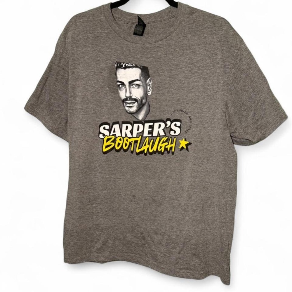 Sarper from 90 Day Fiancé Sarper's Bootlaugh grey t-shirt size L